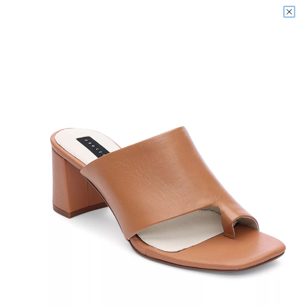 Sanctuary Tan Block Heel Sandals Size 8 NWT